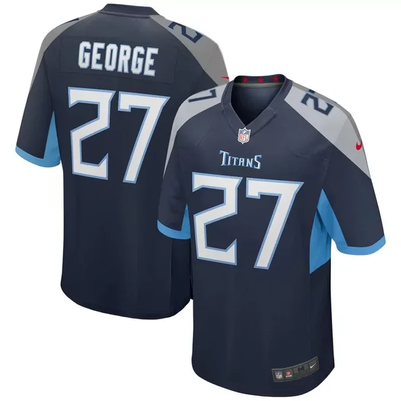 Steve McNair Tennessee Titans Womens Oilers Throwback Retired Player Game Jersey Light Blue - Image 2