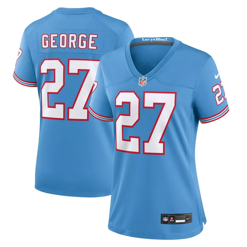 Eddie George Tennessee Titans Game Retired Player Jersey - Navy - Image 4
