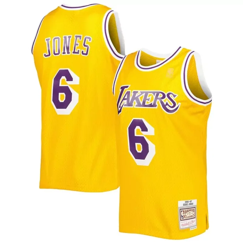 James Worthy Los Angeles Lakers 1984/85 Classics Jersey Gold - Image 2
