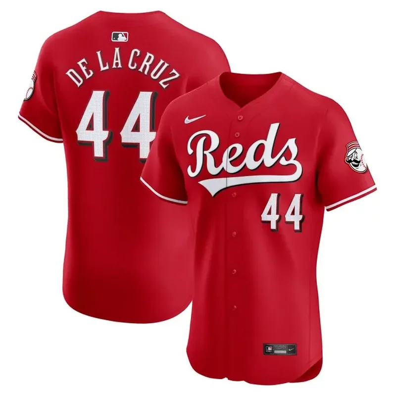 Hunter Greene Cincinnati Reds Home Player Jersey White - Image 2