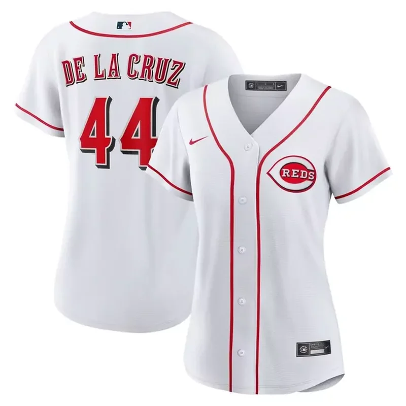 Cincinnati Reds Home Team Jersey White - Image 2