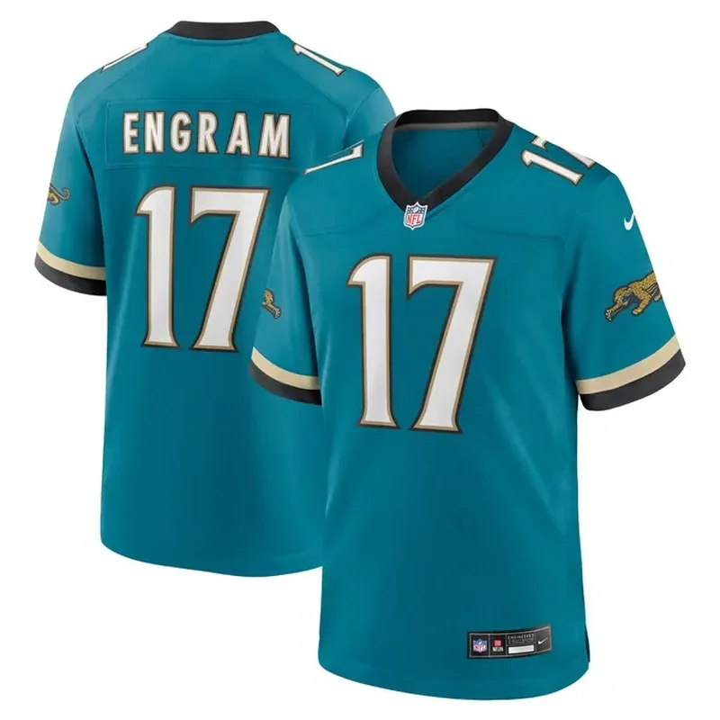 Evan Engram Jacksonville Jaguars Prowler Throwback Player Game Jersey Teal
