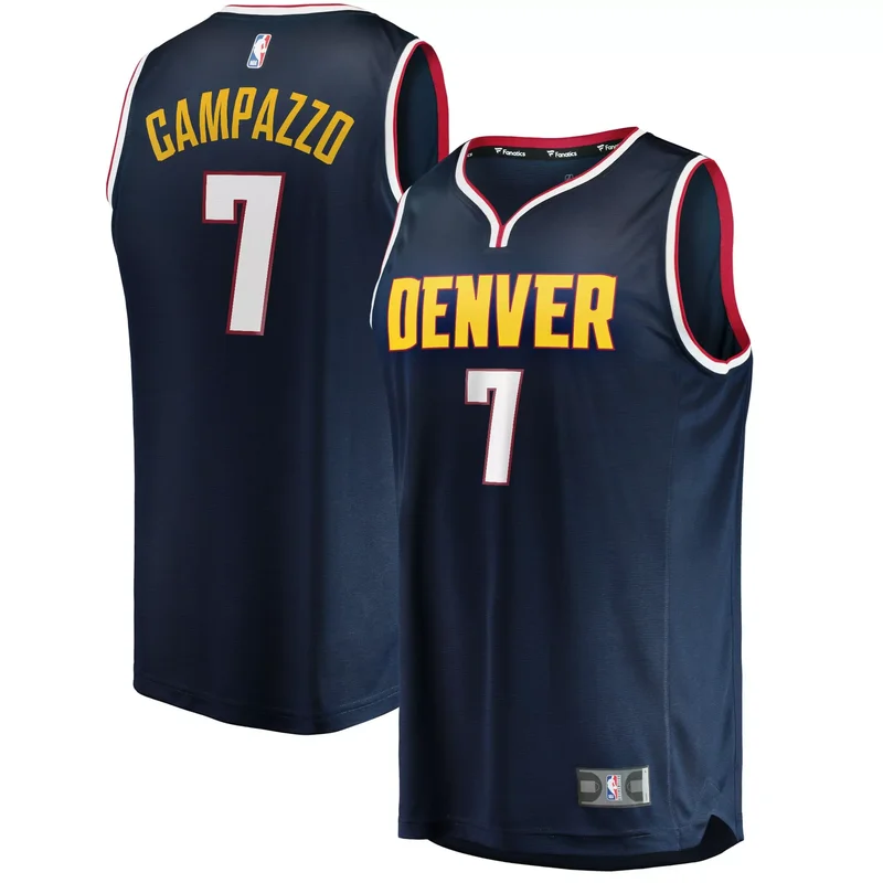 Facundo Campazzo Denver Nuggets 2021/22 Fast Break Jersey - Icon Edition - Navy NBA