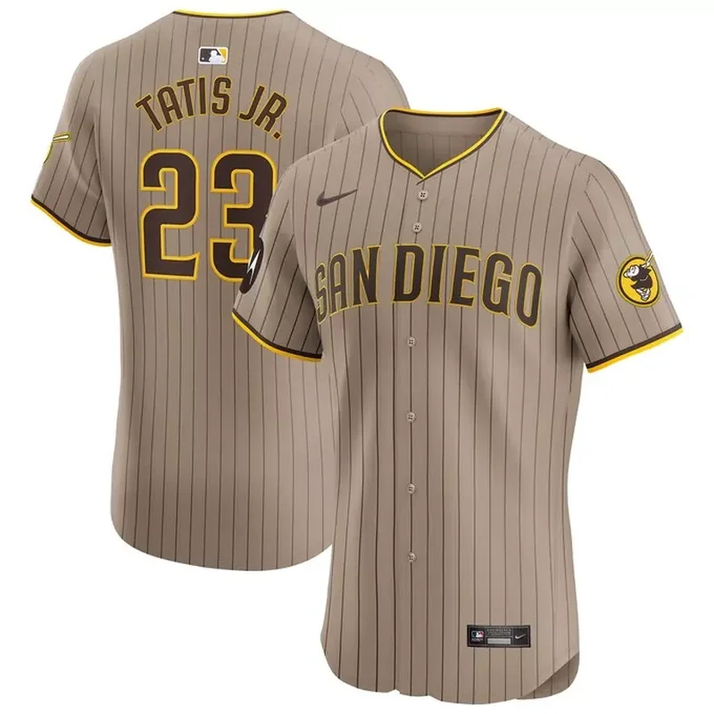 Fernando Tatis Jr San Diego Padres Alternate Player Jersey Sand - Image 4