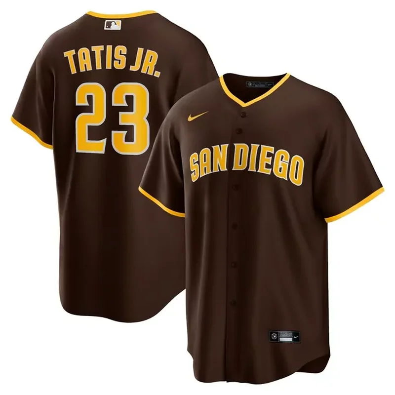 Fernando Tatis Jr San Diego Padres Alternate Player Jersey Sand - Image 5