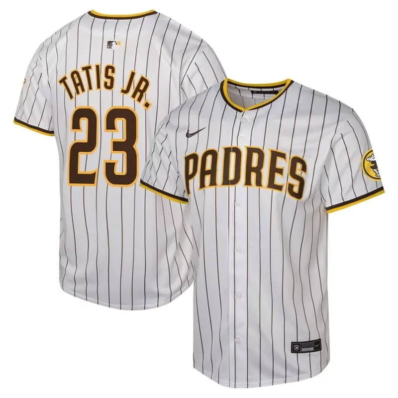 Manny Machado San Diego Padres Home Elite Jersey White - Image 3