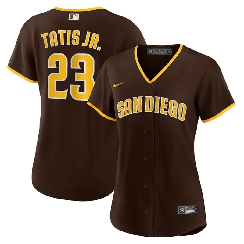 Fernando Tatis Jr San Diego Padres Alternate Player Jersey Sand - Image 3