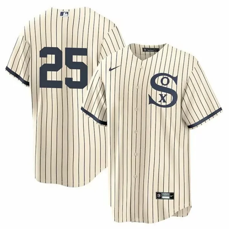 Flex White Gold Luis Robert chicago White sox Black Gold jersey all stitched - Image 4