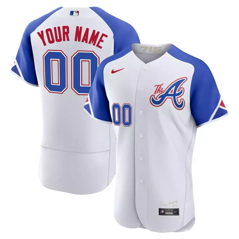 Flex Base Atlanta Braves 2023 City Connect Custom Jersey All Stitched