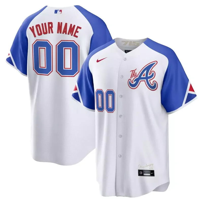 Flex Base Atlanta Braves 2023 City Connect Custom Jersey All Stitched - Image 2