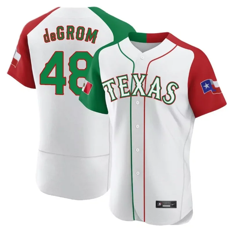 Flex Base Corey Seager Texas Rangers Mexican White Alternate Collection Jersey All Stitched - Image 2