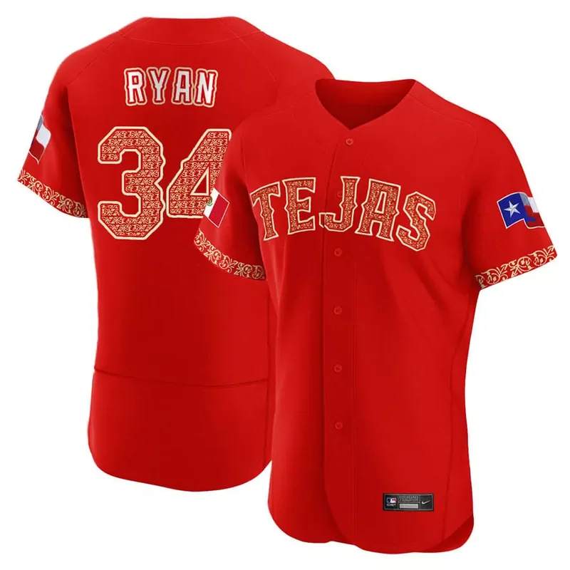 Flex Base Jacob Degrom Texas Rangers Mexican Red Collection Jersey All Stitched - Image 4