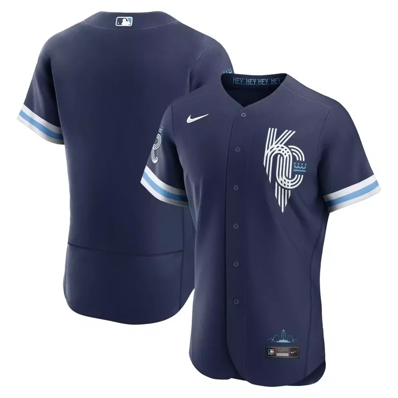 Flex Base Kansas City Royals Light Blue Custom Jersey All Stitched - Image 3