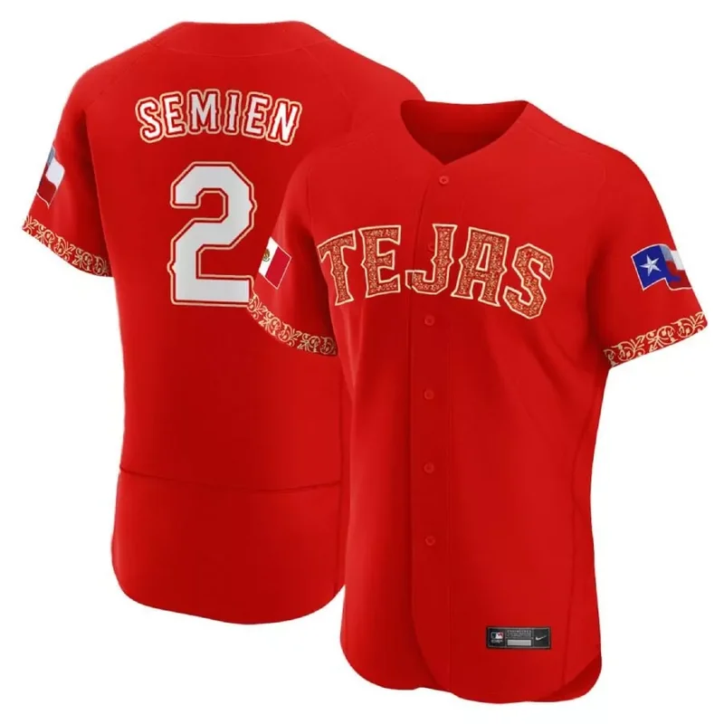 Flex Base Nathaniel Lowe Men s Texas Rangers Mexican Heritage Night Jersey All Stitched - Image 4