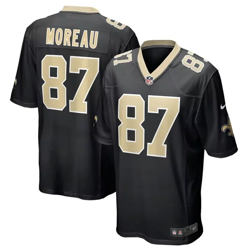 Morten Andersen New Orleans Saints Retired Player Legacy Jersey Black - Image 3