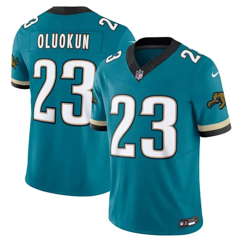 Jacksonville Jaguars Custom Game Jersey White - Image 3