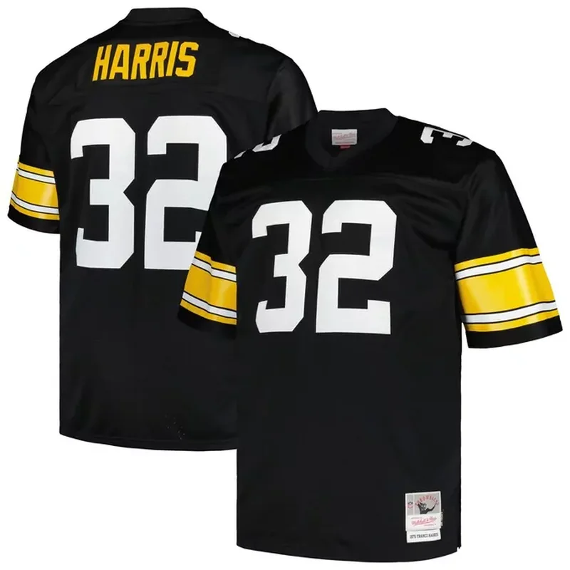 Franco Harris Pittsburgh Steelers 1976 Legacy Retired Player Jersey Black