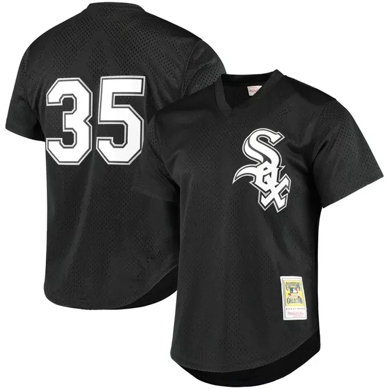 Frank Thomas Chicago White Sox Cooperstown Mesh Batting Practice Jersey Black