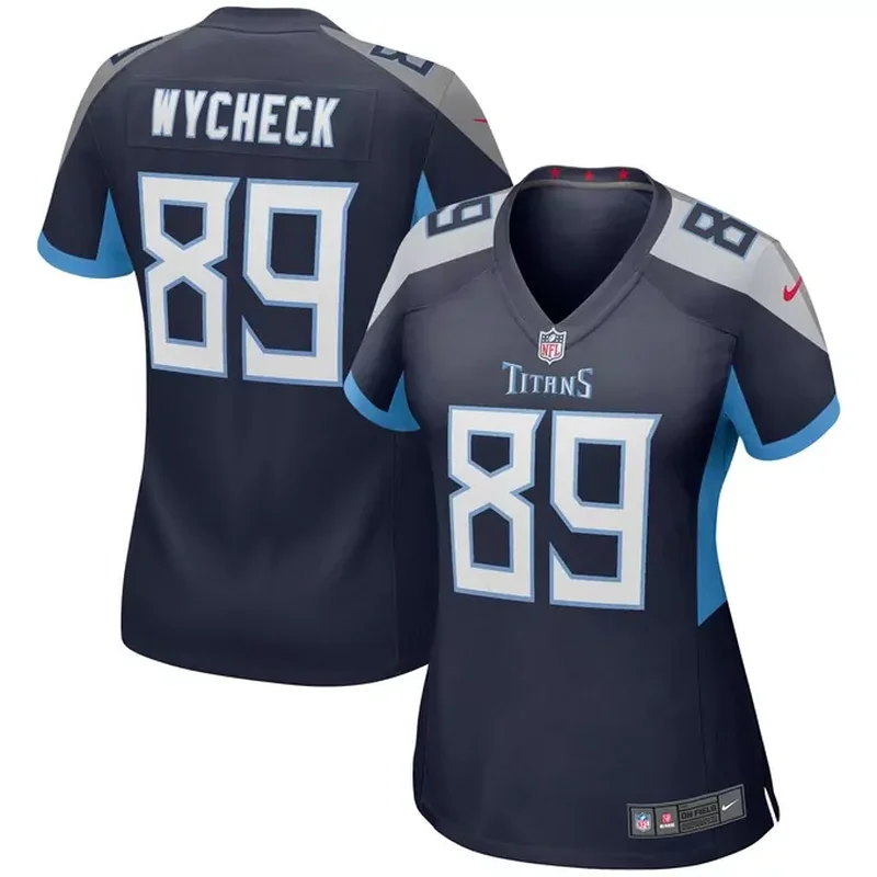 Vince Young Tennessee Titans Womens Game Retired Player Jersey Navy - Image 3