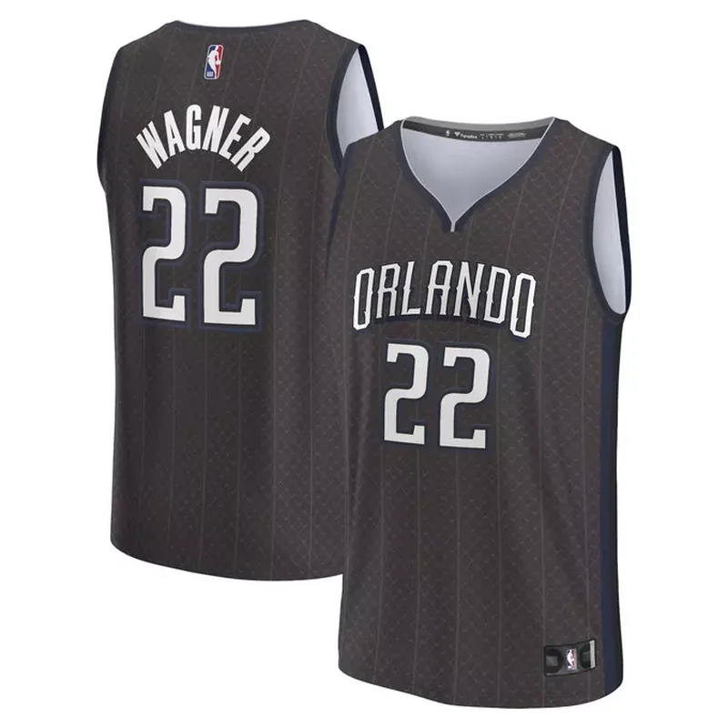 Anthony Black Orlando Magic Fast Break Jersey Icon Edition Black - Image 4