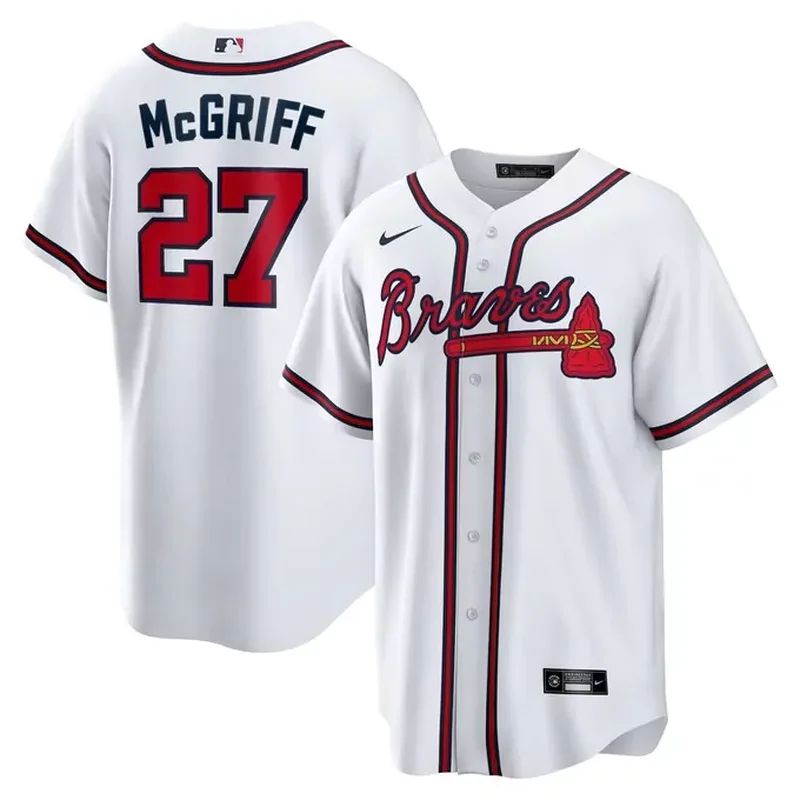 Spencer Strider Atlanta Braves Home Player Jersey White - Image 4