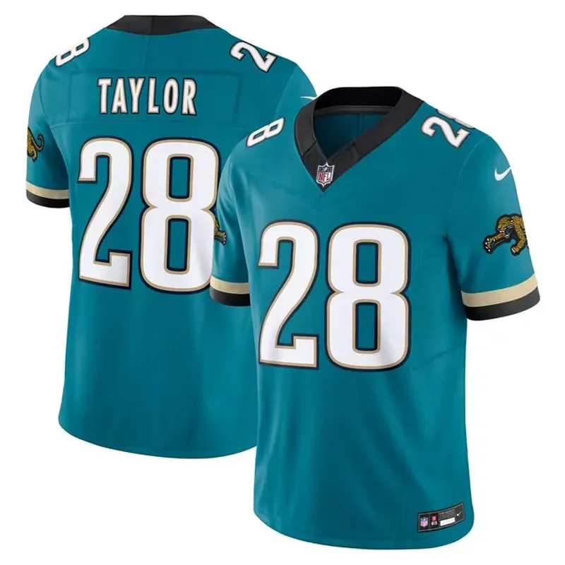 Fred Taylor Jacksonville Jaguars Game Retired Player Jersey Black - Image 5