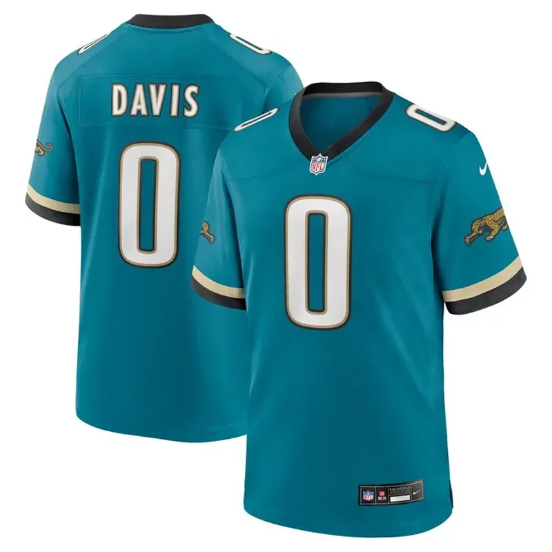 Jacksonville Jaguars Custom Game Jersey White - Image 5