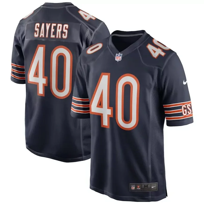 Kyler Gordon Chicago Bears Game Player Jersey Navy - Image 4
