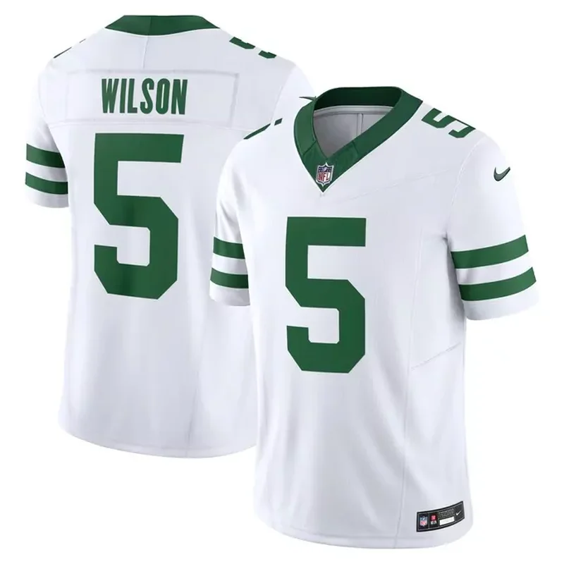 Breece Hall New York Jets Alternate Vapor Fuse Jersey Legacy Black - Image 3