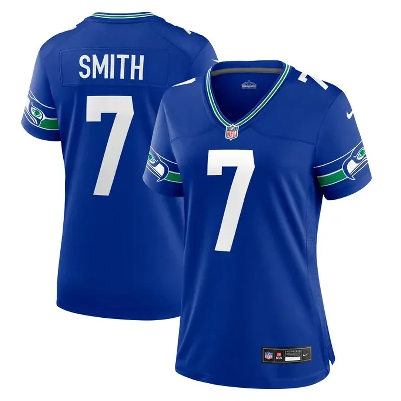 Geno Smith Seattle Seahawks Womens Player Jersey Royal