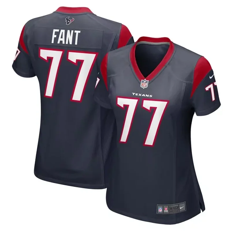 Nick Broeker Houston Texans Womens Team Game Jersey Navy - Image 4