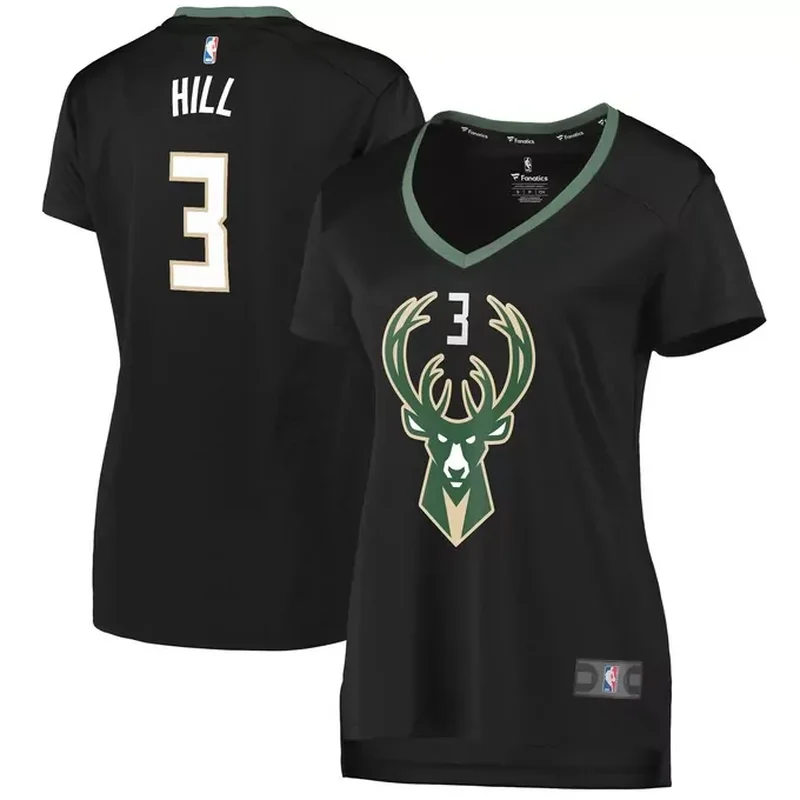 Milwaukee Bucks Jordan Brand Unisex 2022/23 Custom Jersey Statement Edition Black - Image 5