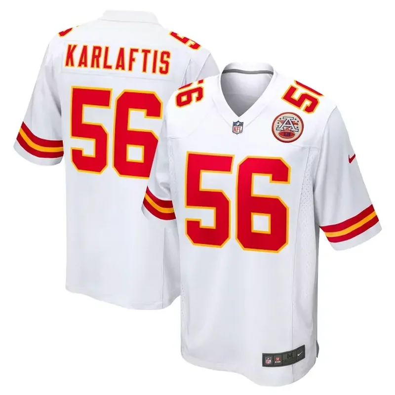 George Karlaftis Kansas City Chiefs Away Game Player Jersey White