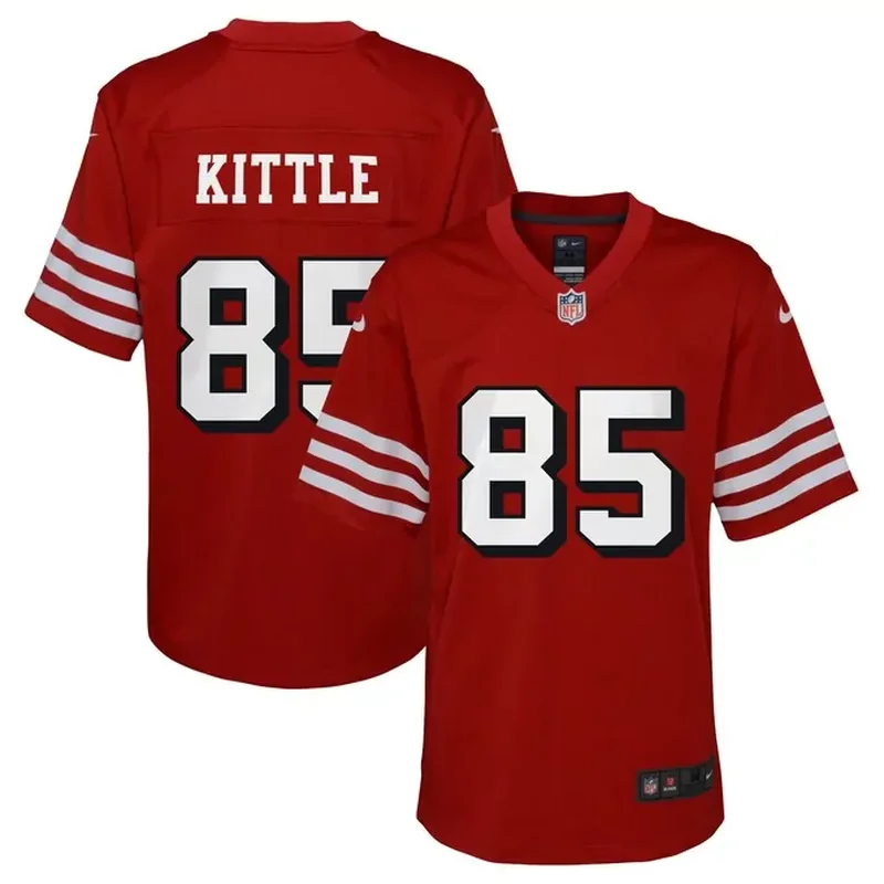 Jordan Mason San Francisco 49ers Game Player Jersey Scarlet - Image 4
