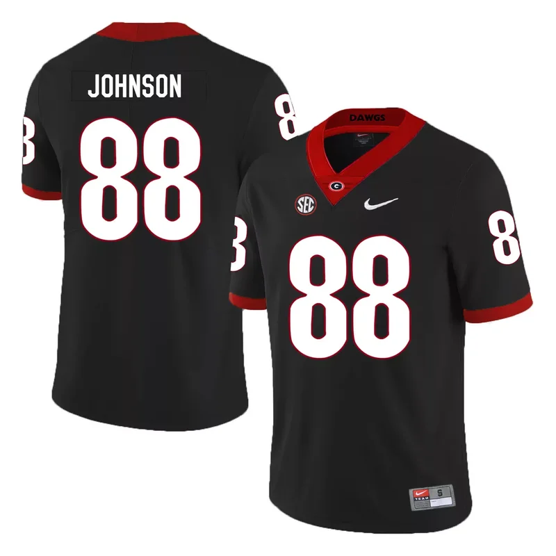 Georgia Bulldogs 84 Walter Grant Red College Jersey - Image 3