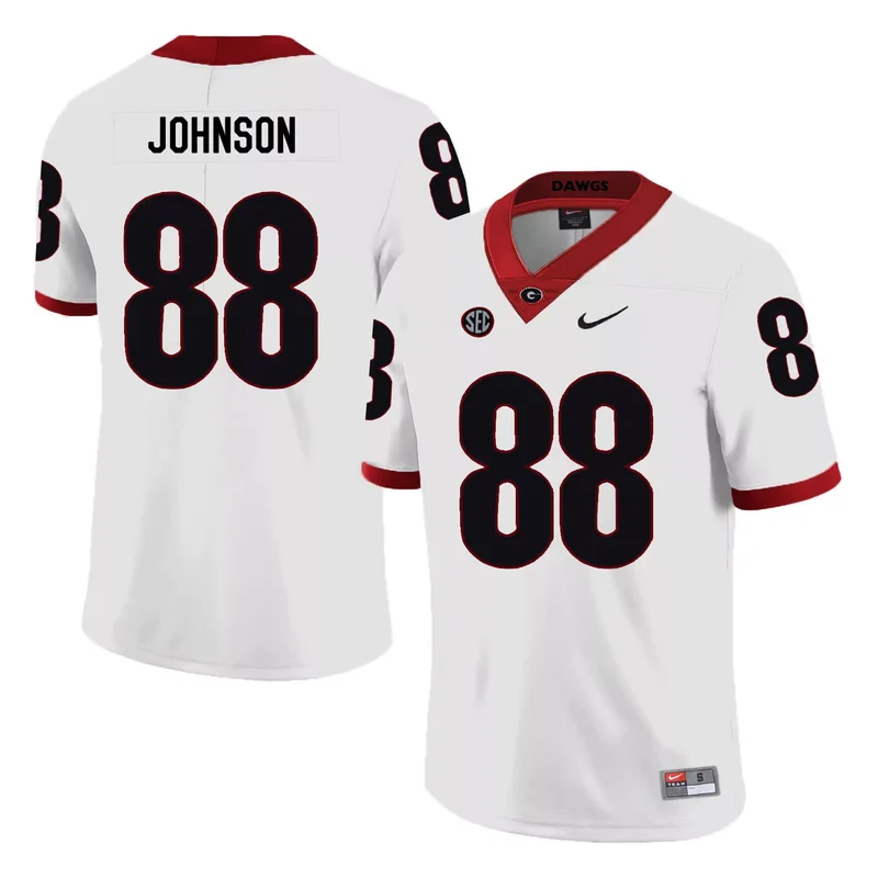 Georgia Bulldogs 84 Walter Grant Red College Jersey - Image 5
