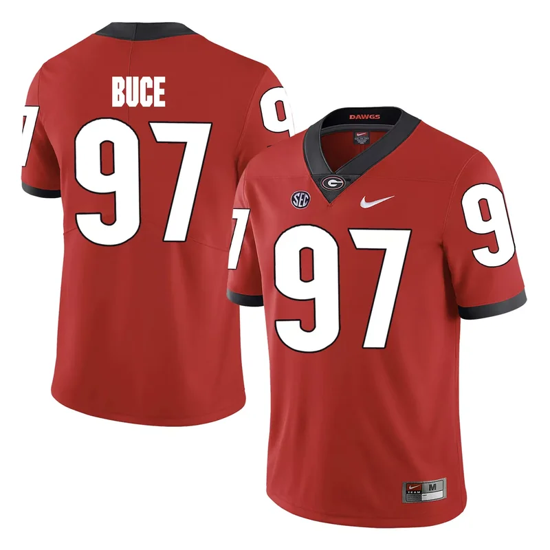 Georgia Bulldogs 96 DaQuan Hawkins-Muckle Black College Jersey - Image 5
