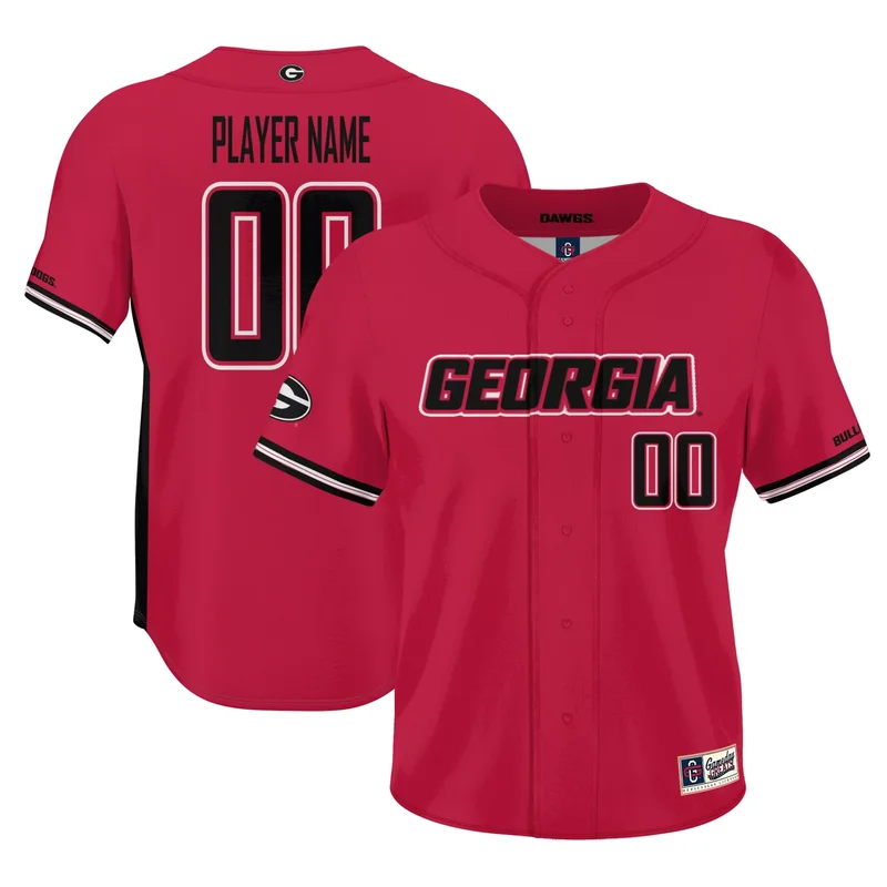 Georgia Bulldogs Gameday Greats Nil Pick-a-player Baseball Jersey - Red