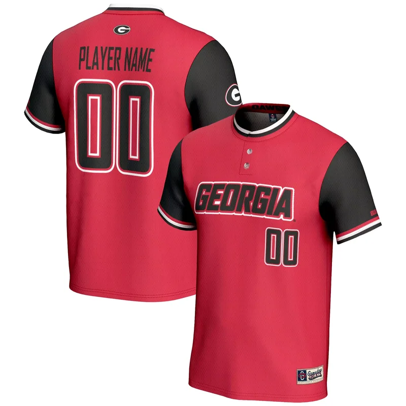 Georgia Bulldogs Gameday Greats Unisex Nil Pick-a-player Softball Jersey - Red