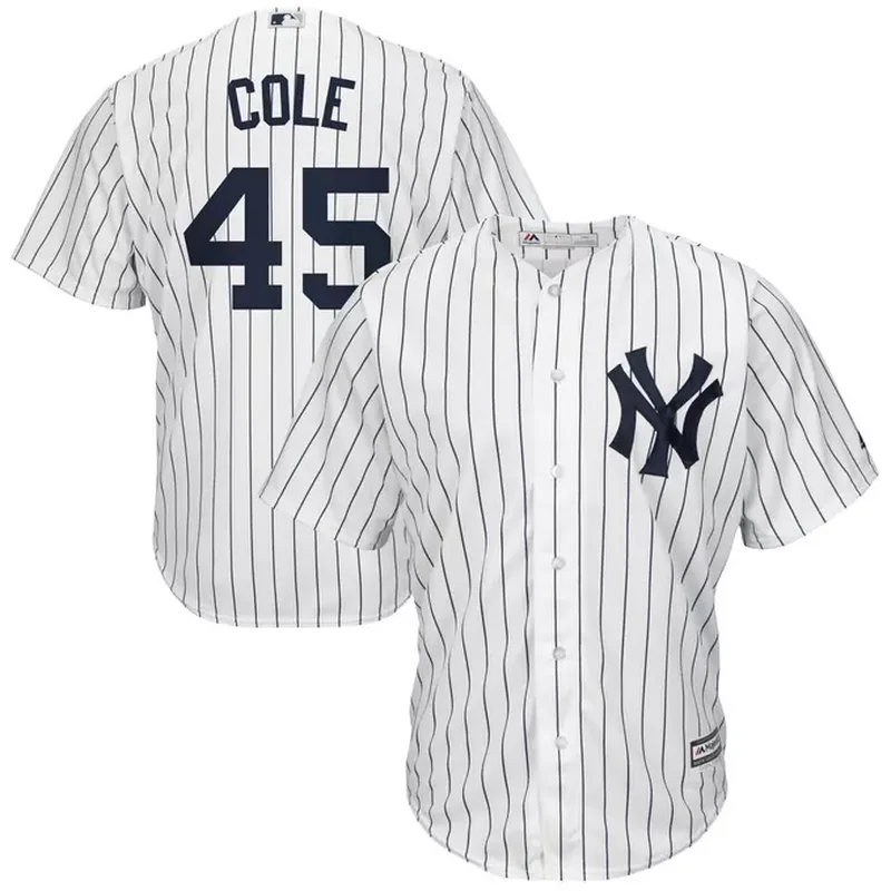 Gerrit Cole New York Yankees Player Jersey White/Navy