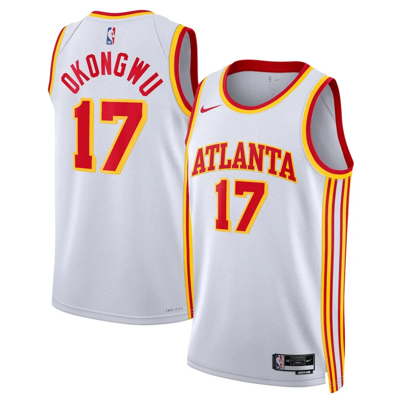Atlanta Hawks Association Edition Jersey - White - Kristaps Porziņģis - Unisex - Image 4