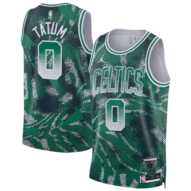 Boston Celtics Jordan Statement Edition Jersey 22 - Green - Jayson Tatum - Image 4
