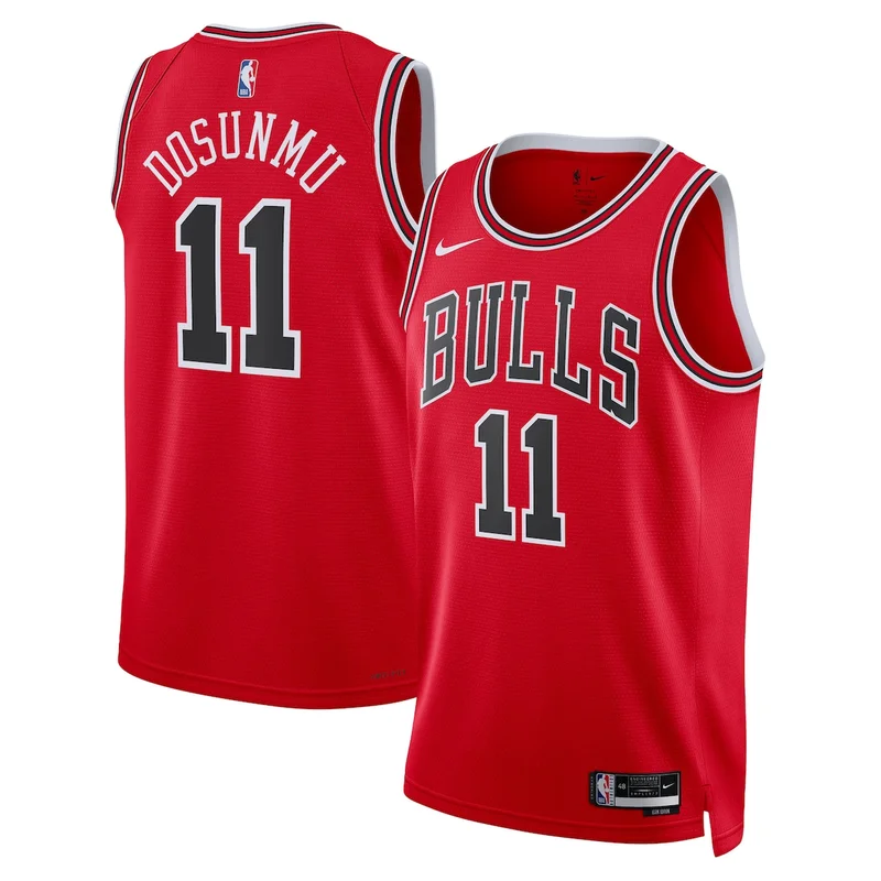Chicago Bulls Dennis Rodman 1997-98 Hardwood Classics Road Jersey - Red - Image 2