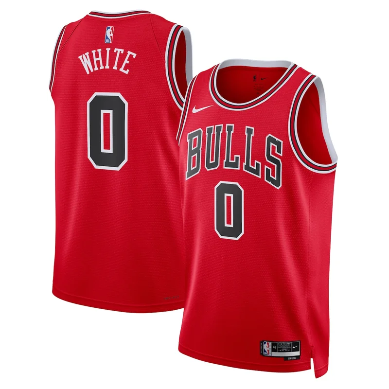Chicago Bulls Dennis Rodman 1997-98 Hardwood Classics Road Jersey - Red - Image 3
