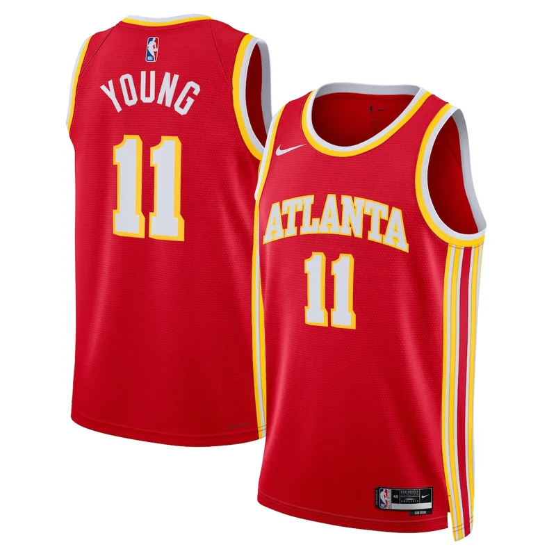Atlanta Hawks Icon Edition Jersey - Red - Trae Young - Unisex