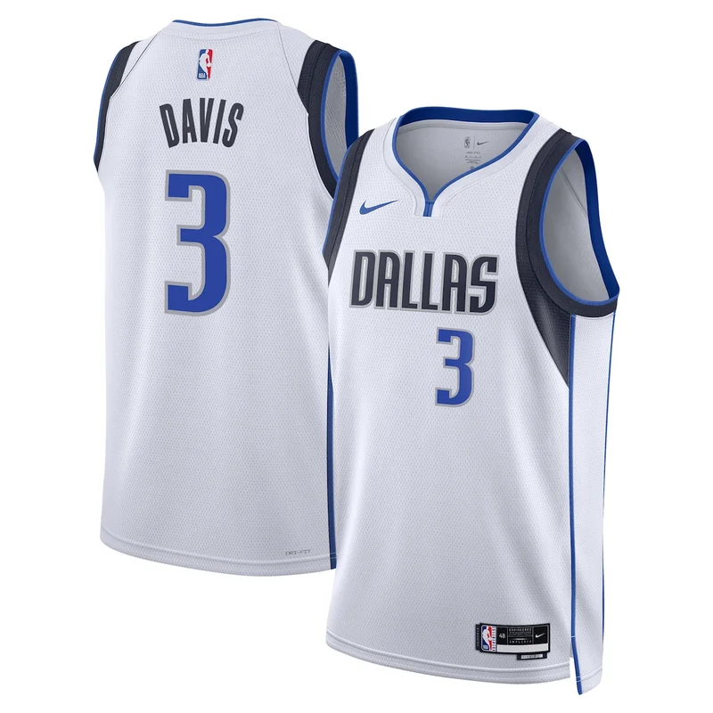 Dallas Mavericks Association Edition Jersey - White - Anthony Davis - Unisex
