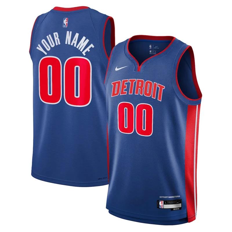 Detroit Pistons Icon Jersey - Blue - Cade Cunningham - Image 4
