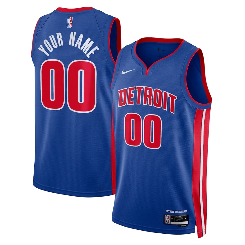 Detroit Pistons Icon Jersey - Blue - Cade Cunningham - Image 3