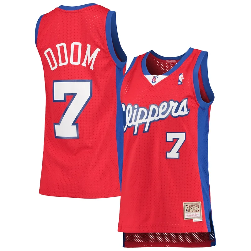 Elton Red La Clippers 2000/01 Hardwood Classics Jersey - Statement Edition - Image 2