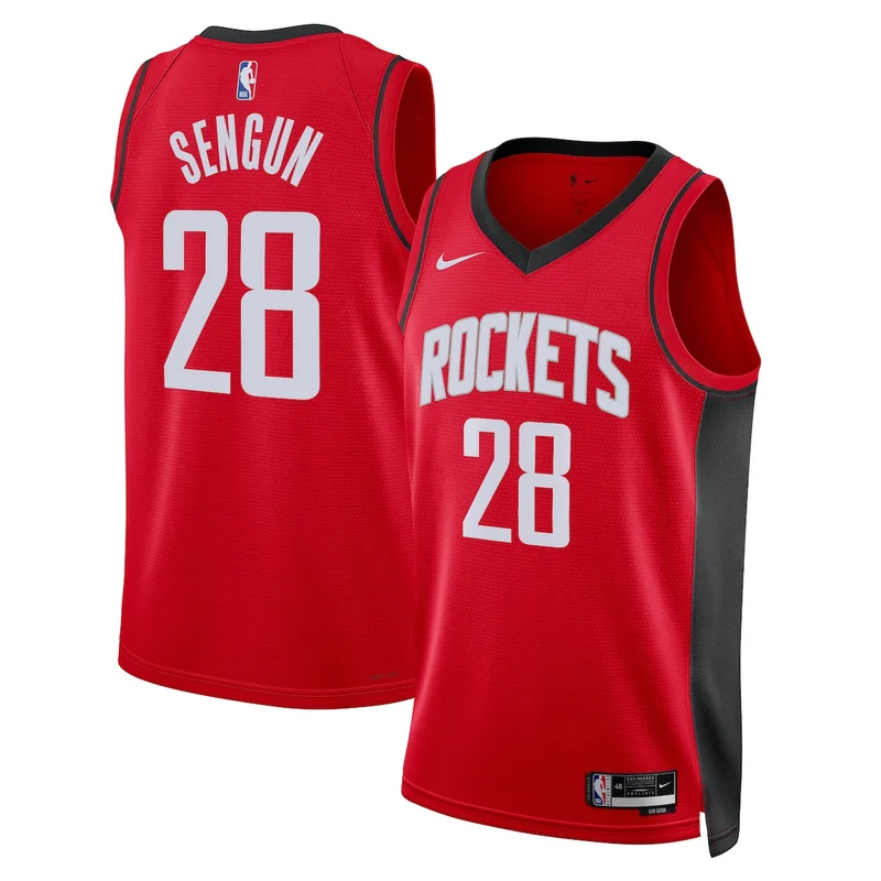 Houston Rockets Icon Edition Jersey - Red - Alperen Sengun - Unisex